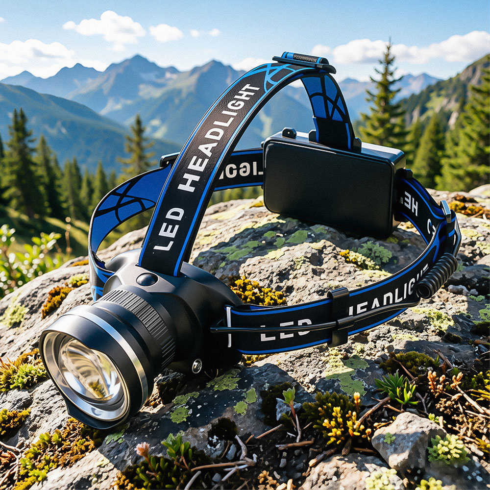 Zoom Lighting Kit - ไฟฉายคาดศีรษะ LED อลูมิเนียมอัลลอย 4 โหมด ซูมได้