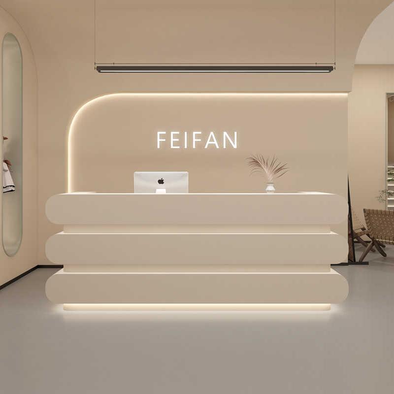 Home Office Industrial Design - ธุรกิจร้านเสริมสวยแผนกต้อนรับการขายการออกแบบที่หรูหราแผนกต้อนรับส่วนหน้าแผนกต้อนรับอุตสาหกรรม Commericial Escrivaninha เฟอร์นิเจอร์