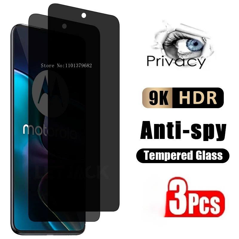 Monitor Privacy Screen - 2-3Pcsความเป็นส่วนตัวกระจกนิรภัยป้องกันหน้าจอAnti-SpyสําหรับMOTO G50 G84 G34 G54 G53Y