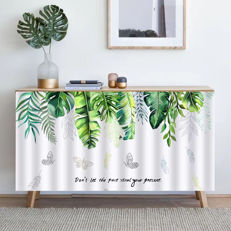 Home Office Quotes - ม่านกันฝุ่นแบบติดเทป VIKAMA ลายพิมพ์ผีเสื้อมอนสเตอร่าเขตร้อน ไม่ต้องเจาะ สำหรับตกแต่งตู้ทางเข้า