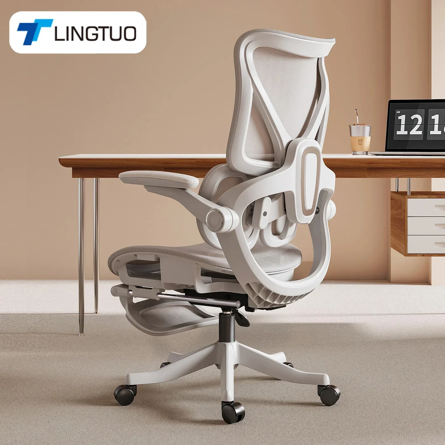 Ergonomic Office Chair - เก้าอี้เออร์กอนอมิกส์รุ่นใหม่ เก้าอี้คอมพิวเตอร์ เก้าอี้สำนักงาน เก้าอี้พนักพิง เก้าอี้สำหรับการเรียนที่บ้าน เก้าอี้เกมมิ่งอีสปอร์ต