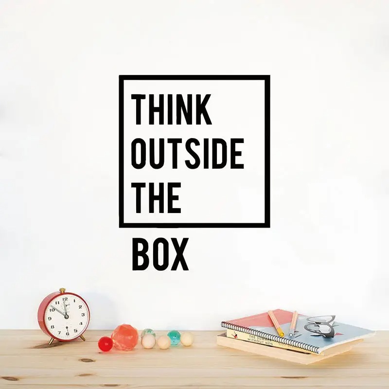 Home Office Quotes - สติ๊กเกอร์ติดผนังคำคมสร้างแรงบันดาลใจสำหรับการคิดอย่างสร้างสรรค์ ตกแต่งห้องนั่งเล่น ห้องอ่านหนังสือ และโฮมออฟฟิศ