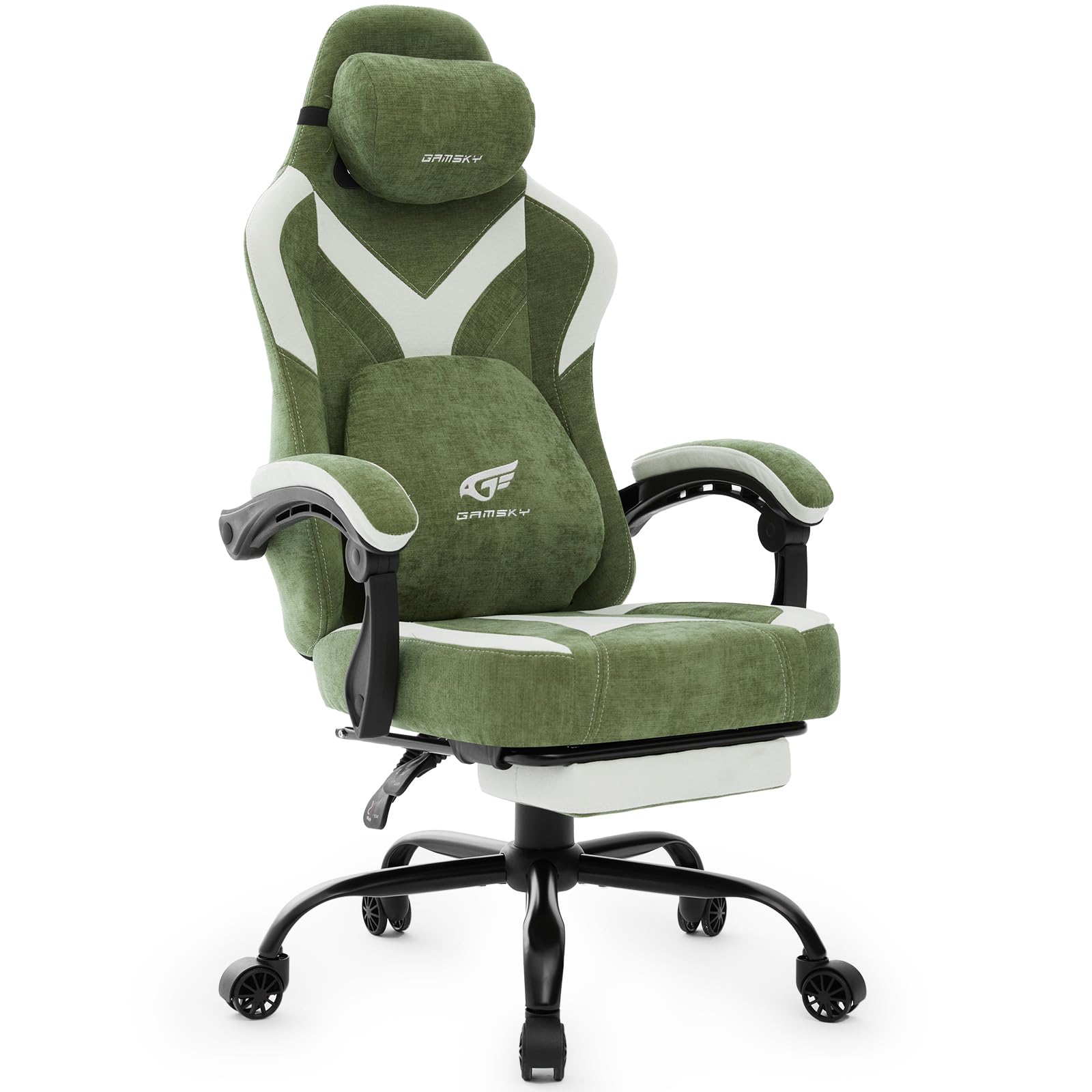 Ergonomic Office Chair - เก้าอี้เกมมิ่งตามหลักสรีรศาสตร์สำหรับผู้ใหญ่ - เก้าอี้คอมพิวเตอร์สำนักงานที่นั่งสบายพร้อมที่นั่งกว้าง 20.5 นิ้ว, เก้าอี้เกมปรับระดับได้