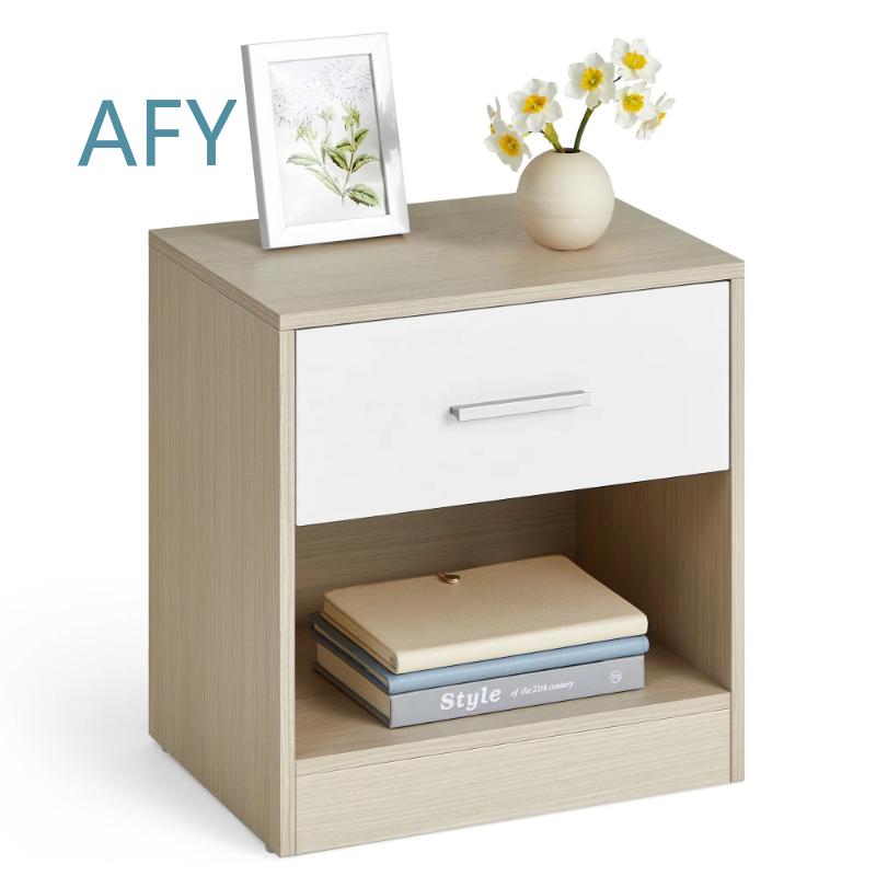 Home Office Ikea - โต๊ะข้างเตียงแบบเรียบง่ายพร้อมลิ้นชักสำหรับตกแต่งห้องนอน โฮมออฟฟิศ โต๊ะข้างเตียงไม้สำหรับ IKEA MUJI Target