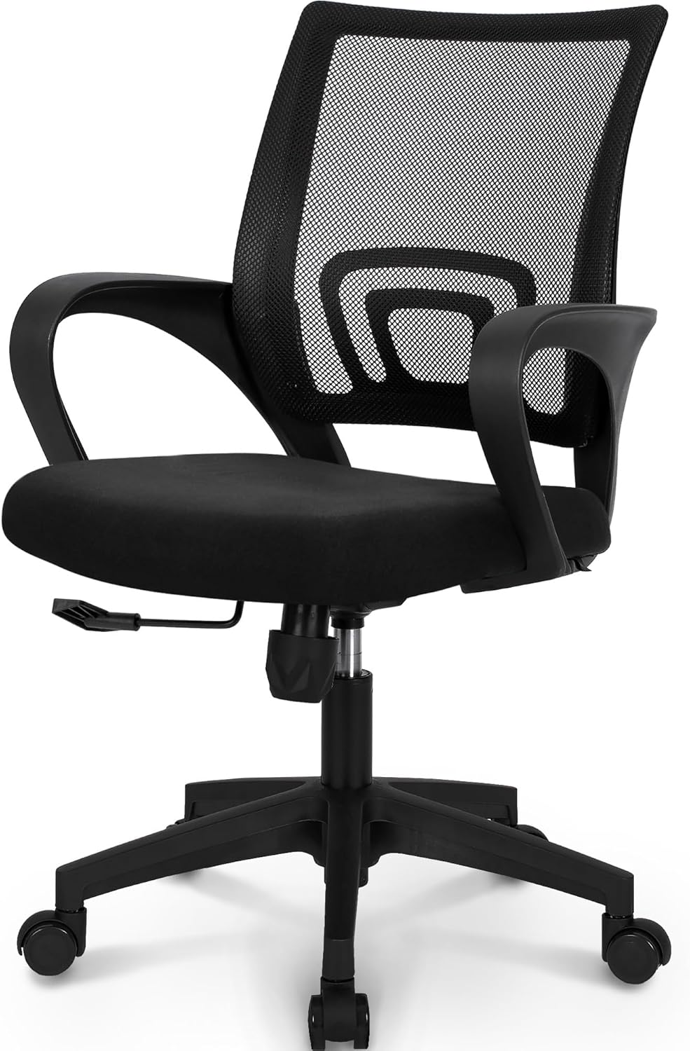 Ergonomic Office Chair - เก้าอี้สำนักงานตาข่ายตามหลักสรีรศาสตร์ พร้อมพนักพิงหลัง ปรับความสูงได้ ล้อเลื่อนหมุนได้ สำหรับงานที่บ้าน