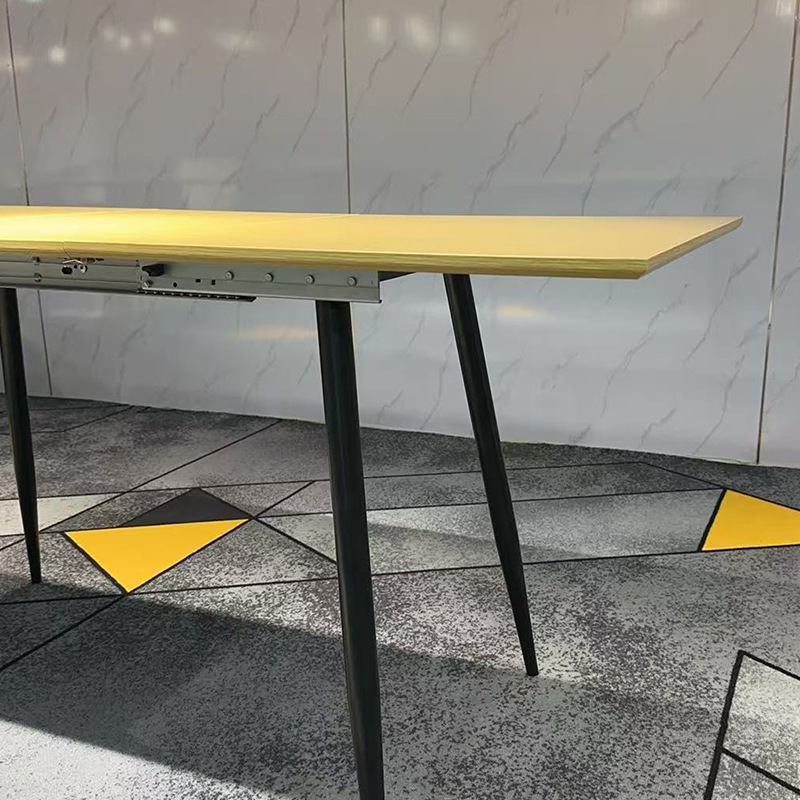 Home Office Industrial Design - โต๊ะอาหารเรียบง่าย โต๊ะทำงานสไตล์อินดัสเทรียล โต๊ะอาหารแบบเลื่อนได้ โต๊ะอาหารดีไซน์เนอร์ โต๊ะอาหารสำหรับอพาร์ทเมนต์ขนาดเล็ก เฟอร์นิเจอร์ห้องรับประทานอาหาร