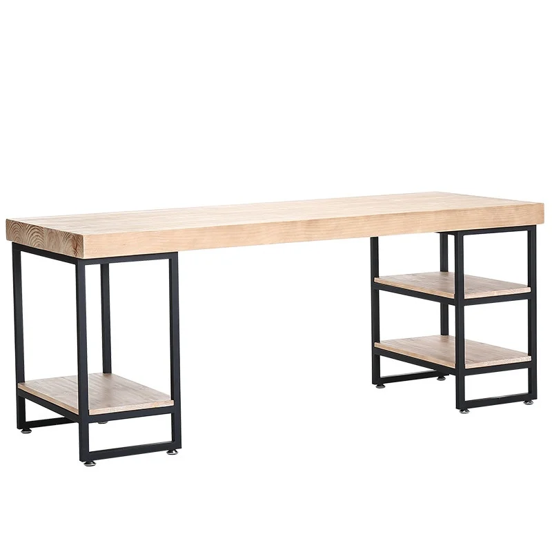 Home Office Industrial Design - -โต๊ะคอมพิวเตอร์ที่นั่งเดี่ยวไม้เฟอร์นิเจอร์โฮมออฟฟิศสไตล์อุตสาหกรรมพร้อมคุณสมบัติดีไซเนอร์สําหรับใช้ในห้องนอนหรือโรงแรม