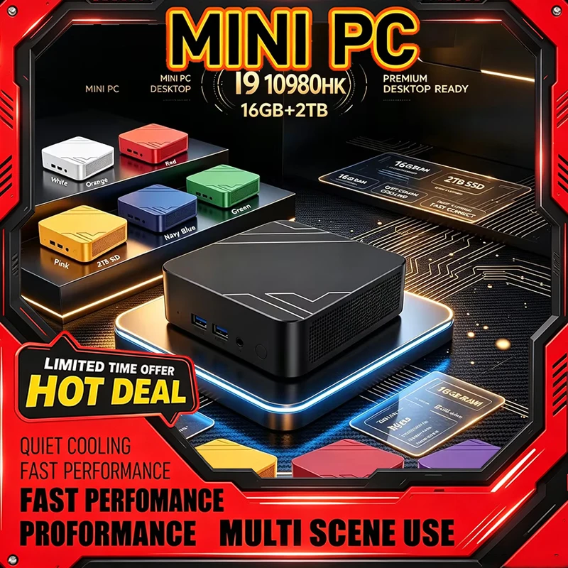 Home Office Windows 11 - มินิพีซี Intel I9 10980HK 13 สี