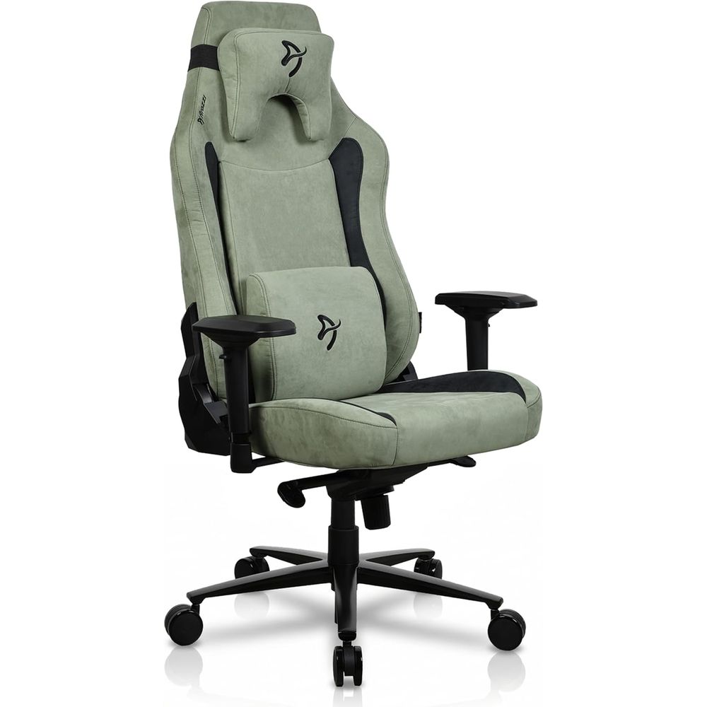 Ergonomic Office Chair - เก้าอี้เล่นเกมขนาดใหญ่ตามหลักสรีรศาสตร์พร้อมความสูงที่ปรับได้, ที่นั่งและพนักพิงที่กว้างขวาง, หมอนรองรับ - เก้าอี้สำนักงานสไตล์สแกนดิเนเวียน