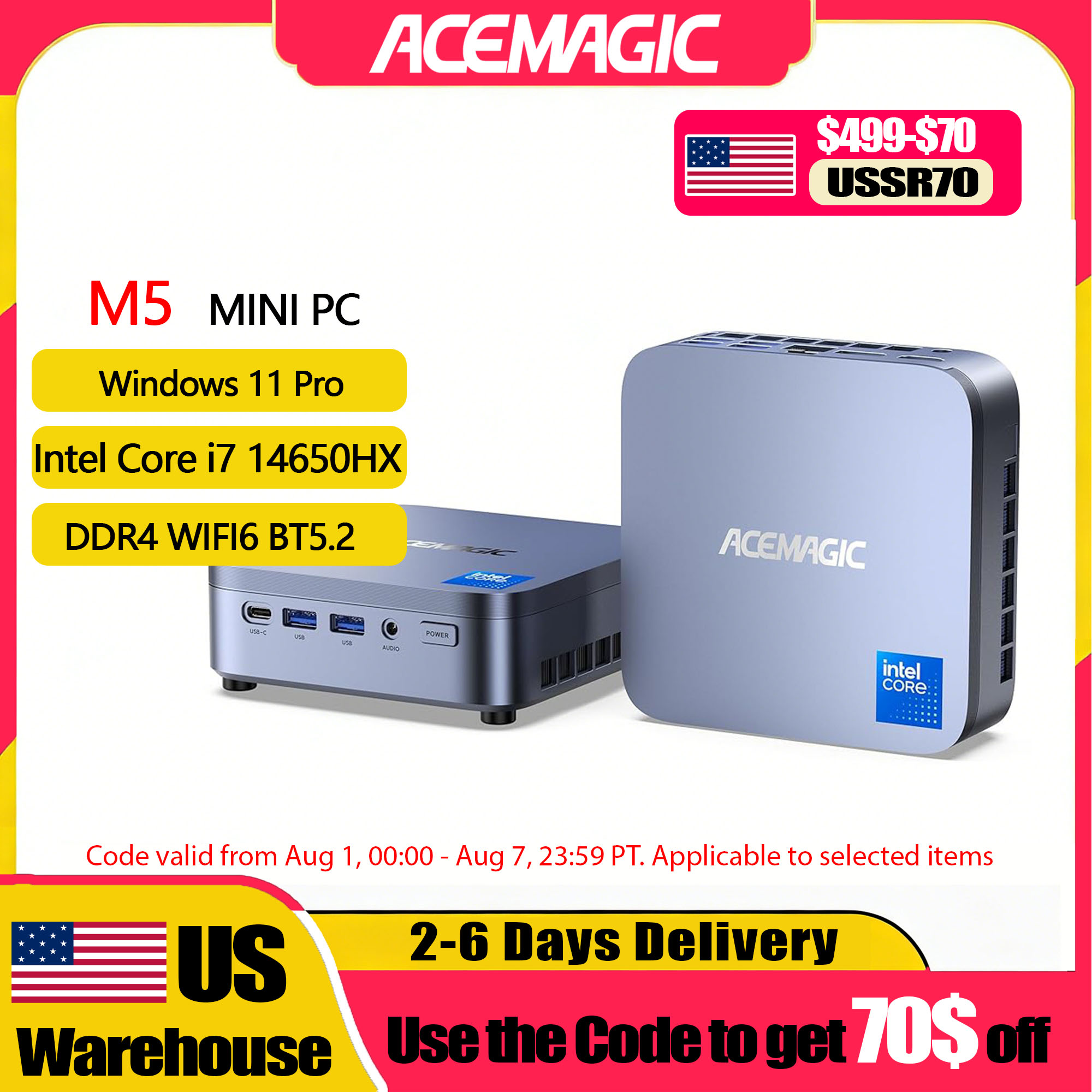 Home Office Windows 11 - ACEMAGIC M5 มินิพีซี Windows 11 Pro
