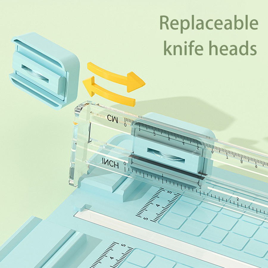 Home Office Head - เครื่องตัดกระดาษ 4 in 1 แบบสองทิศทาง, เครื่องตัดกระดาษแบบแมนนวลสำหรับสำนักงาน,