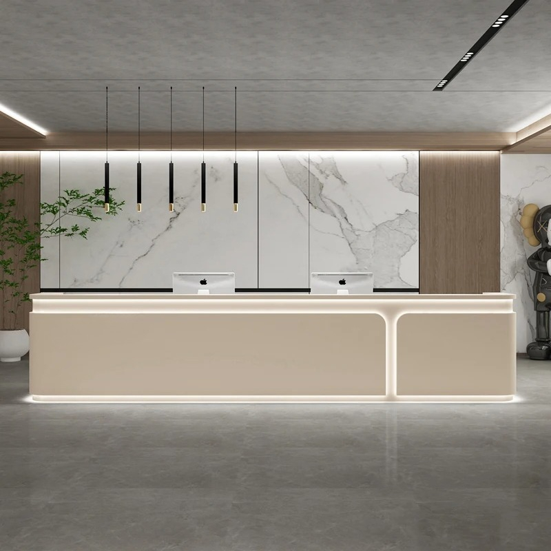 Home Office Industrial Design - โต๊ะเคาน์เตอร์สำหรับลูกค้าในธุรกิจอุตสาหกรรมหรูหรา โต๊ะสำนักงาน โรงแรม ชั้นวางของ เฟอร์นิเจอร์บ้าน เคาน์เตอร์เสริมสวย