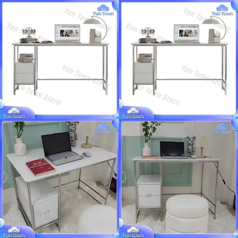 Home Office Ikea - โต๊ะคอมพิวเตอร์แบบเรียบง่ายสำหรับโฮมออฟฟิศ โต๊ะเขียนหนังสือสำหรับห้องนอน ห้องเด็กผู้หญิง พื้นที่ขนาดเล็กสำหรับ IKEA FOR001