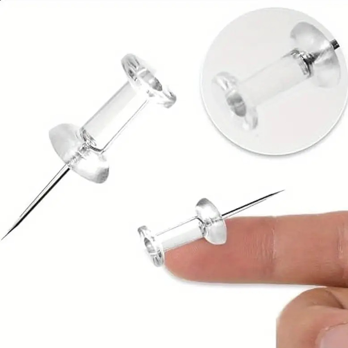 Home Office Head - 100/200/500/1000pcs PUSH Pins หัวพลาสติกเหล็กผนัง Thumbtacks ภาพวาดเล็บสําหรับ