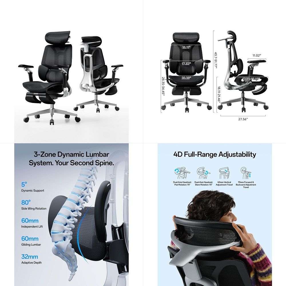 Ergonomic Office Chair - เก้าอี้สำนักงาน E3 Pro 2026 Edition รุ่น