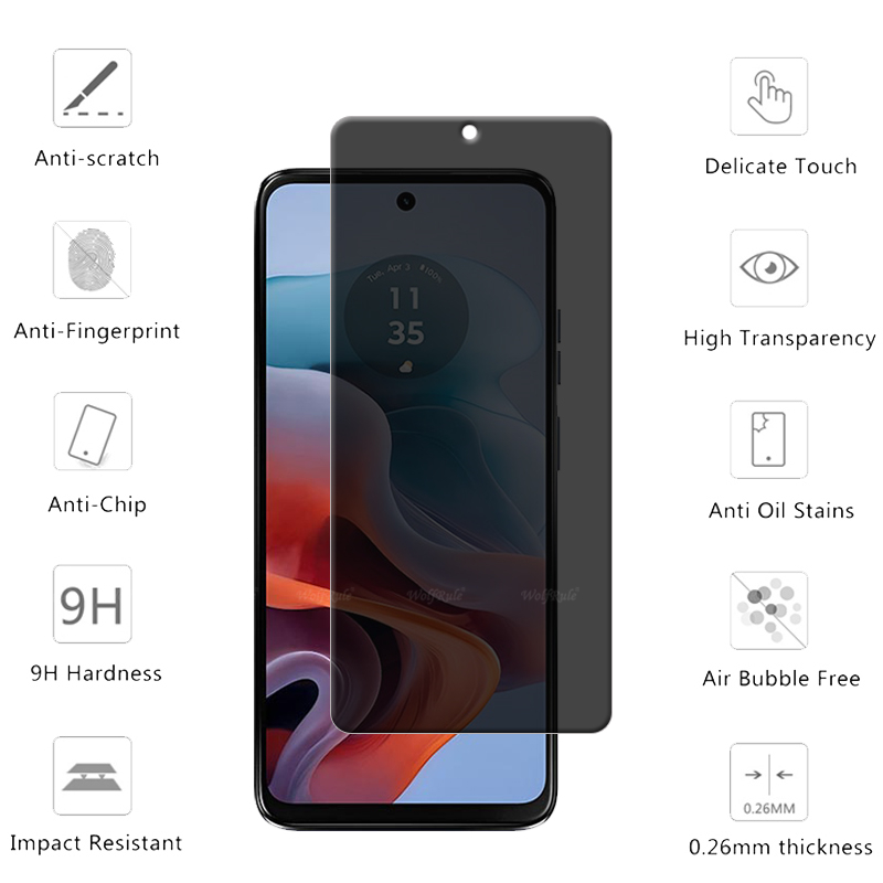 4ชิ้นสำหรับ Moto G34กระจกโมโต  - Monitor Privacy Screen บทวิจารณ์และราคา