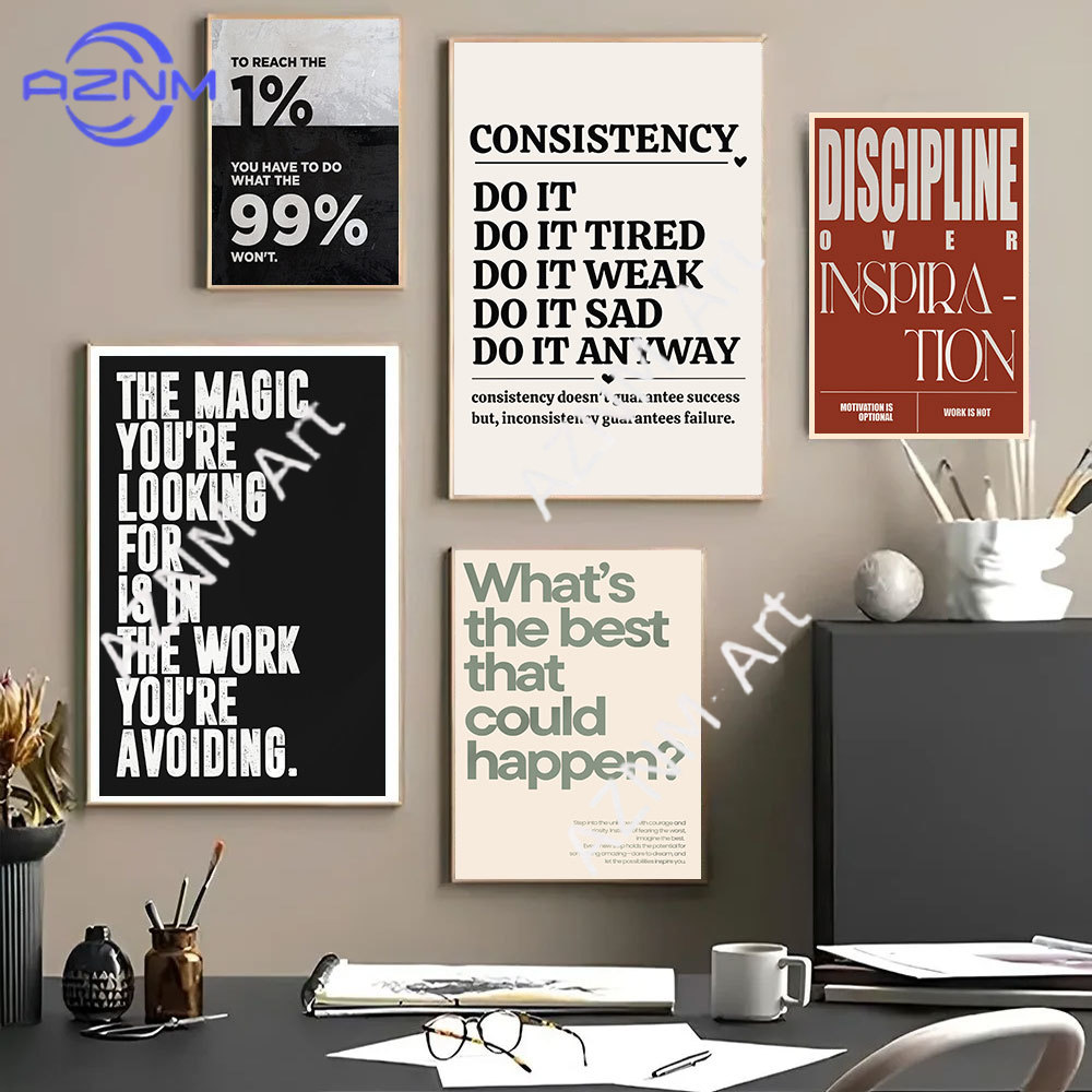 คำคมสร้างแรงบันดาลใจแบบมินิมอล - Home Office Quotes บทวิจารณ์และราคา