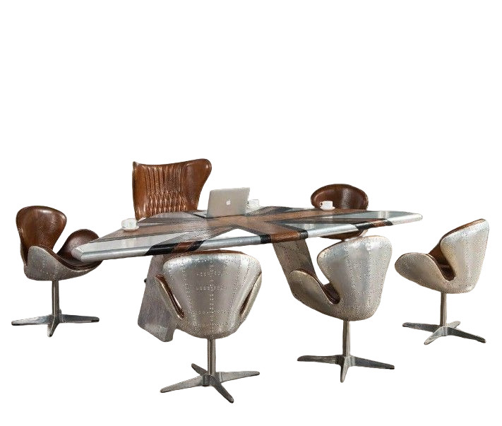 โต๊ะทำงานอะลูมิเนียมอุตสาหกรรม - Home Office Industrial Design บทวิจารณ์และราคา