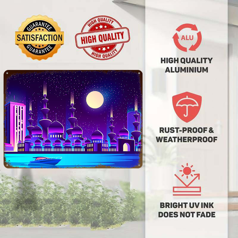 ป้ายโลหะตกแต่งผนังแบบสั่งทำลาย - Home Office Dubai บทวิจารณ์และราคา
