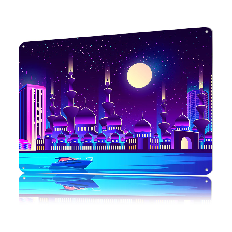 ป้ายโลหะตกแต่งผนังแบบสั่งทำลาย - Home Office Dubai บทวิจารณ์และราคา