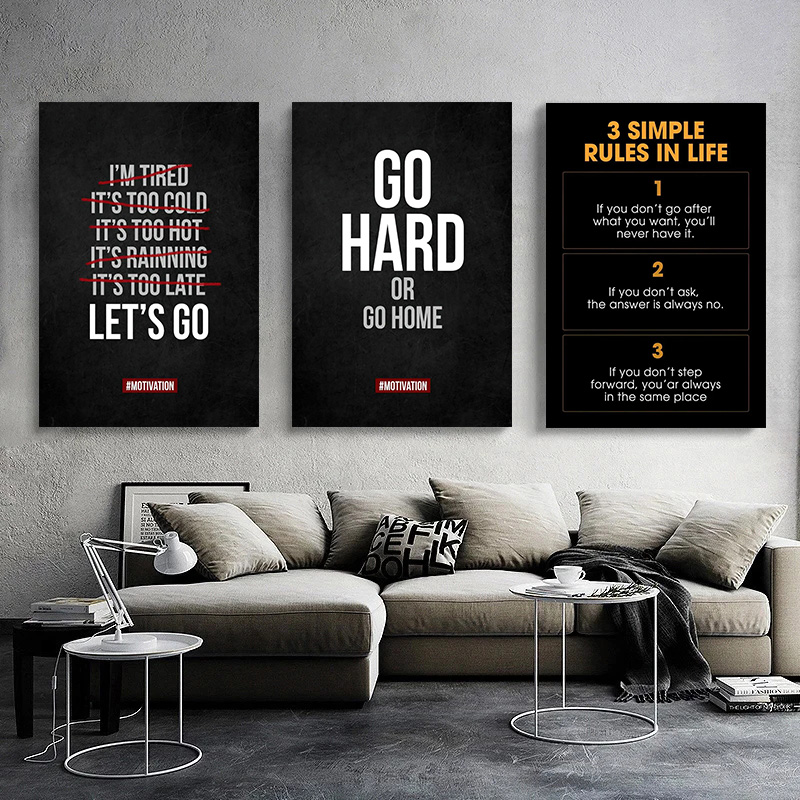 โปสเตอร์คำคมสร้างแรงบันดาลใจแบ - Home Office Quotes บทวิจารณ์และราคา