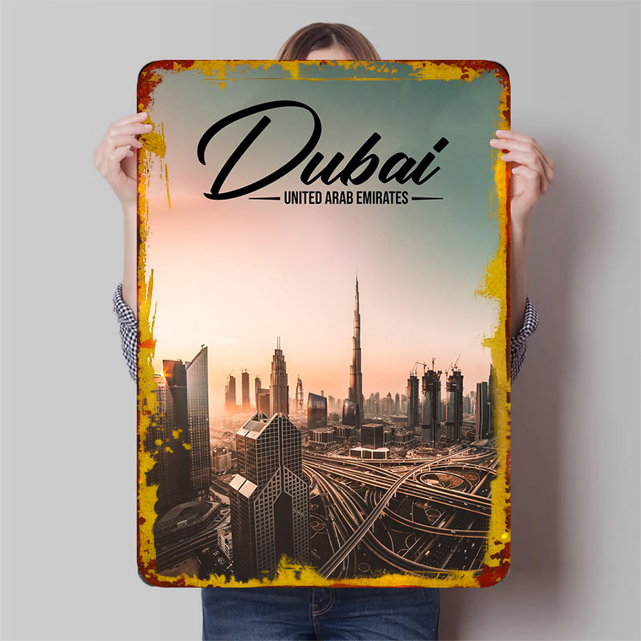 ดูไบ Cityscape Metal Wall Art  - Home Office Dubai บทวิจารณ์และราคา