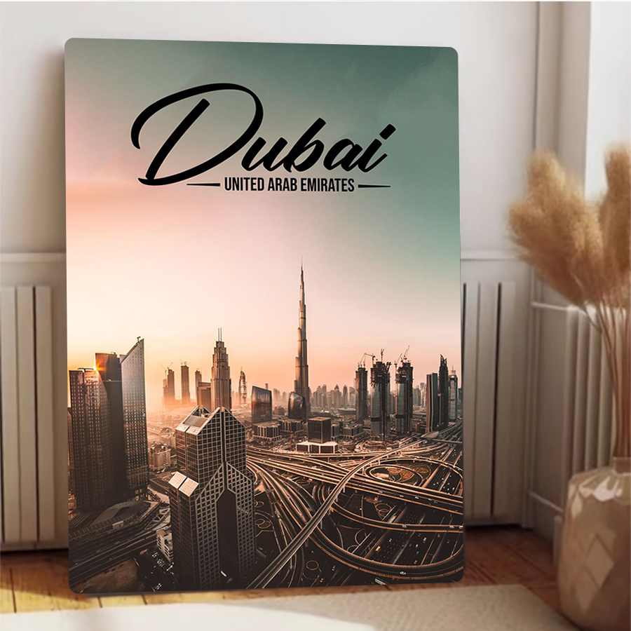 ดูไบ Cityscape Metal Wall Art  - Home Office Dubai บทวิจารณ์และราคา
