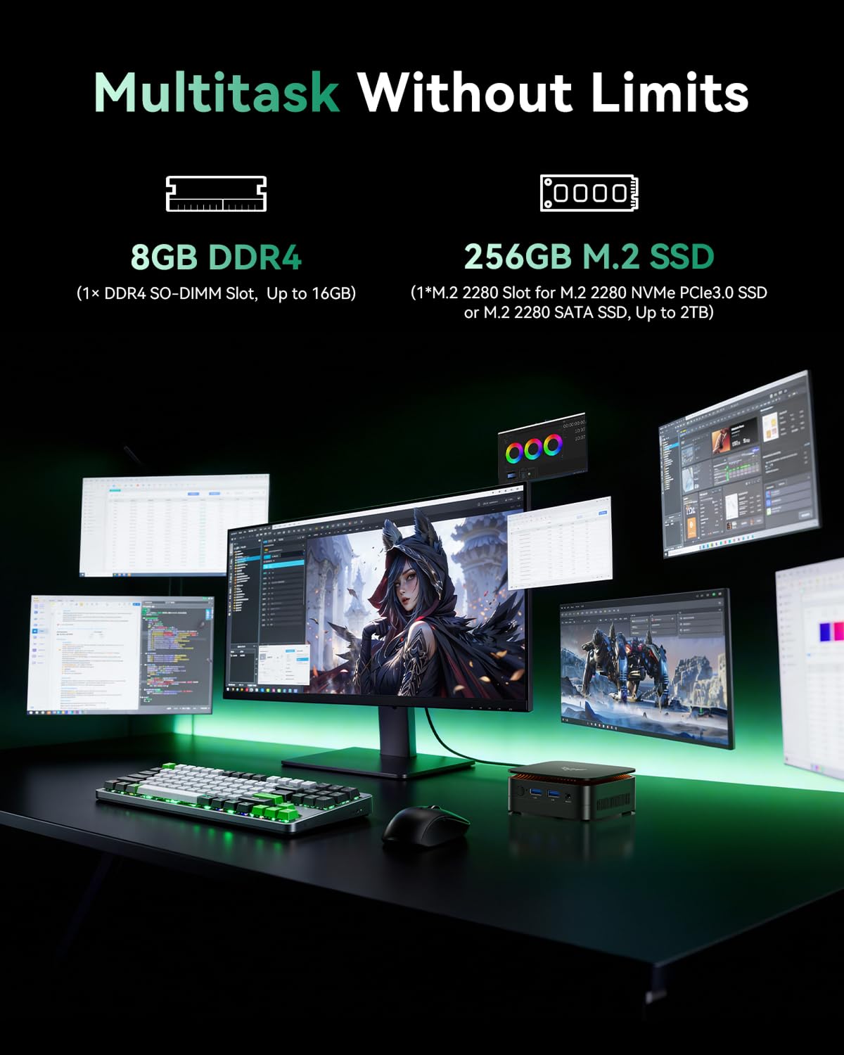 ACEMAGIC มินิพีซี AMD 3150U (2 - Home Office Windows 11 บทวิจารณ์และราคา