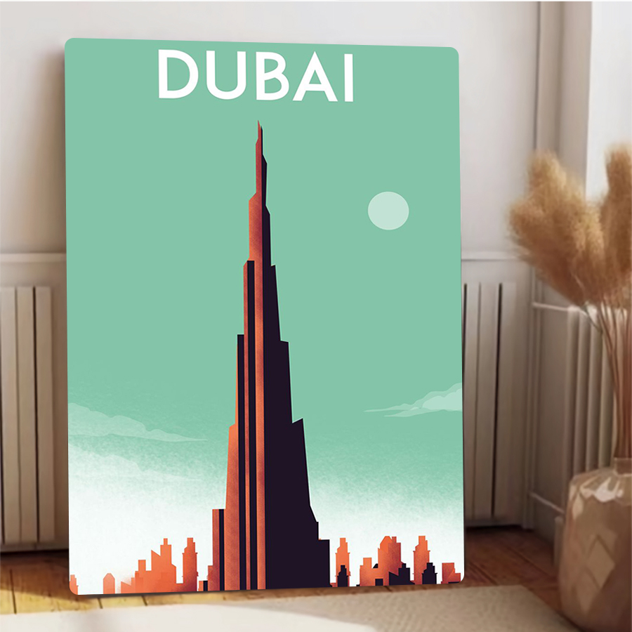ดูไบSkyline Metal Wall Art Bur - Home Office Dubai บทวิจารณ์และราคา
