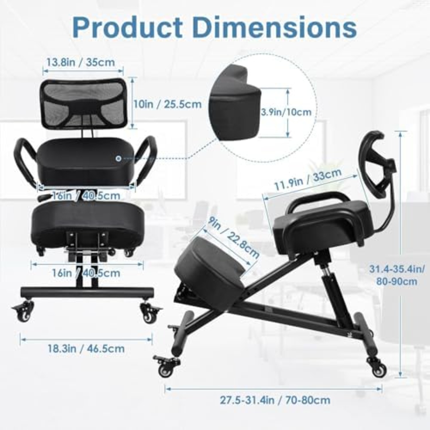 เก้าอี้นั่งคุกเข่าตามหลักสรีรศ - Ergonomic Office Chair บทวิจารณ์และราคา