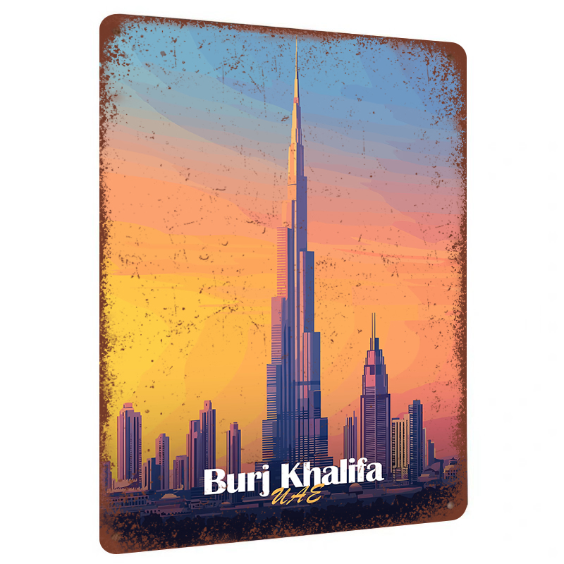 ภาพตกแต่งผนังโลหะลายสกายไลน์ขอ - Home Office Dubai บทวิจารณ์และราคา