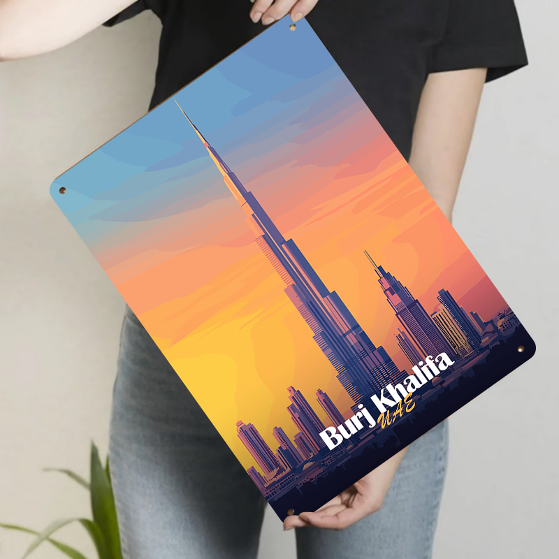 ภาพตกแต่งผนังโลหะลายสกายไลน์ขอ - Home Office Dubai บทวิจารณ์และราคา