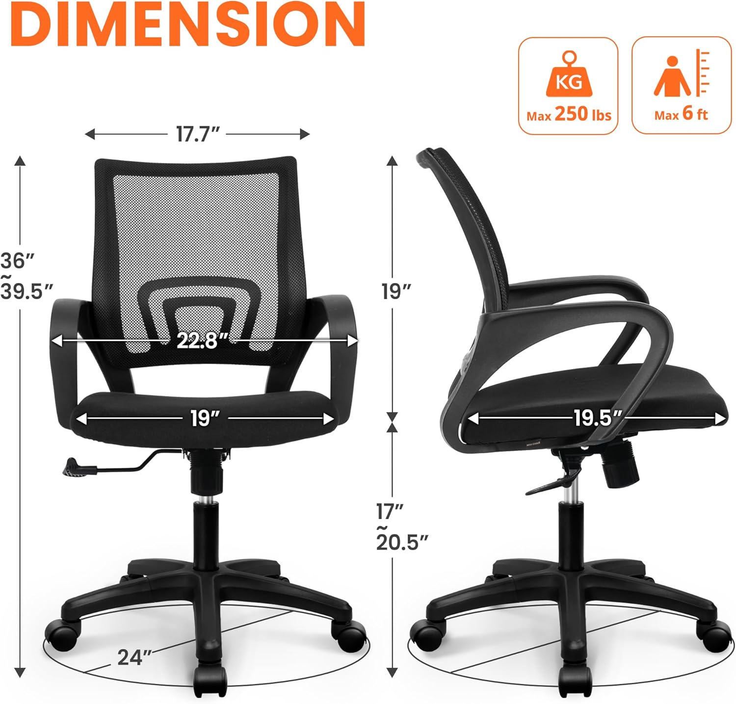 เก้าอี้สำนักงานตาข่ายตามหลักสร - Ergonomic Office Chair บทวิจารณ์และราคา