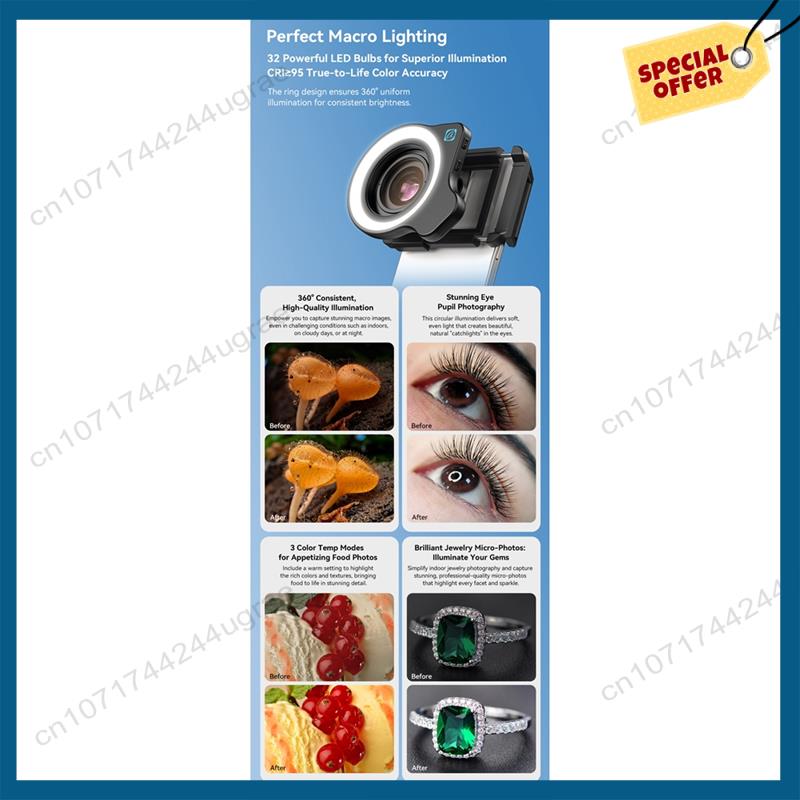 -A15I 10-20X ซูมมาโครเลนส์ LED - Zoom Lighting Kit บทวิจารณ์และราคา