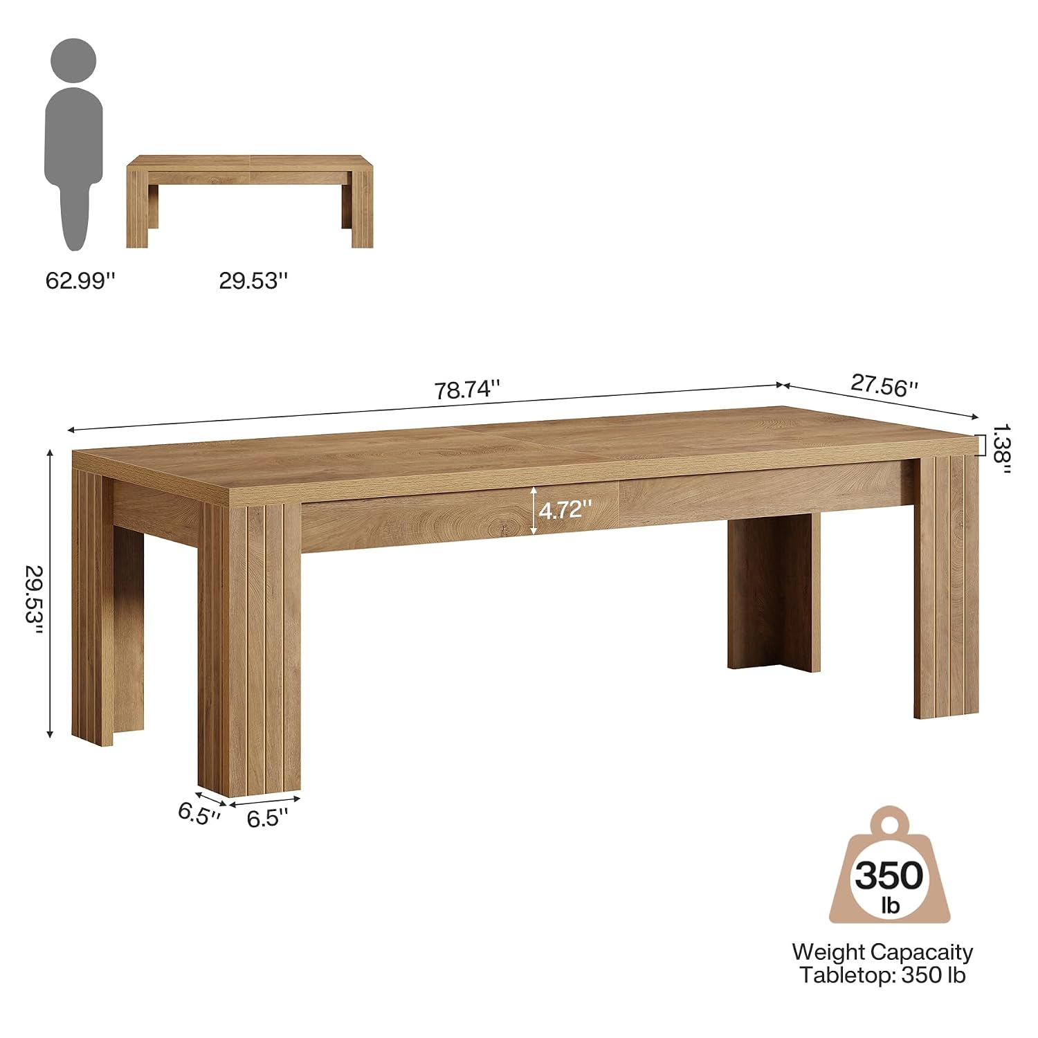 โต๊ะคอมพิวเตอร์ยาวพิเศษ 78.7 น - Home Office With Two Desks บทวิจารณ์และราคา