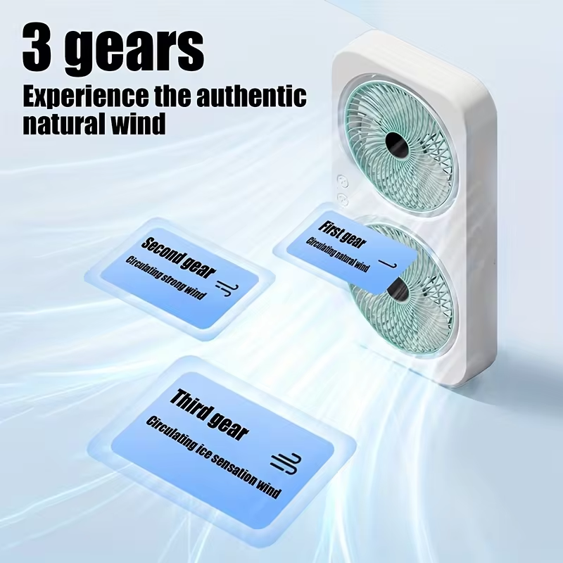 พัดลม USB แบบสองหัว ใบพัดหมุนไ - Home Office Head บทวิจารณ์และราคา