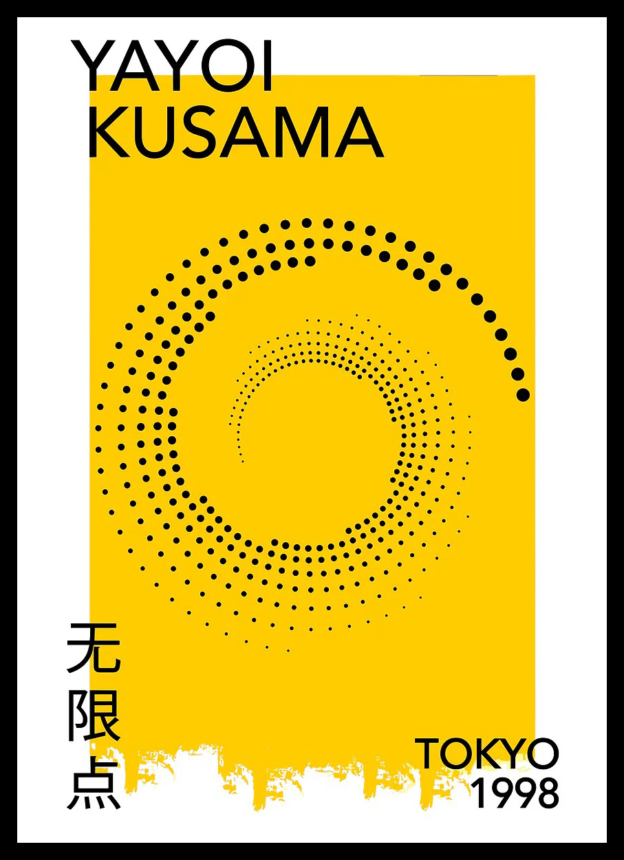 โปสเตอร์จุดอินฟินิตี้แบบนามธรร - Home Office Japandi บทวิจารณ์และราคา