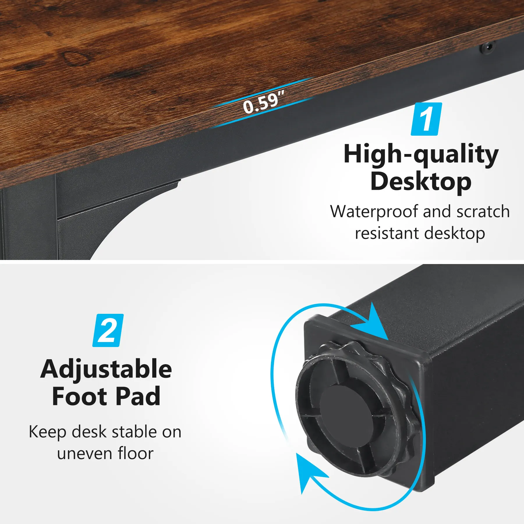 Tribesigns โต๊ะคอมพิวเตอร์ยาวพ - Home Office Ikea บทวิจารณ์และราคา