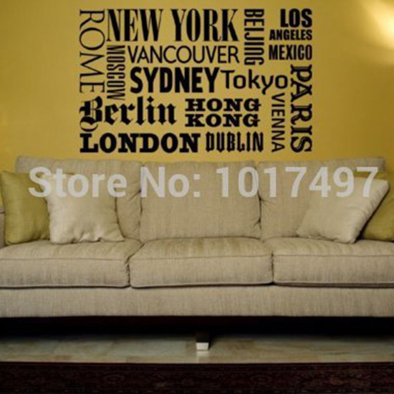 New York London Paris Quote สต - Home Office Quotes บทวิจารณ์และราคา