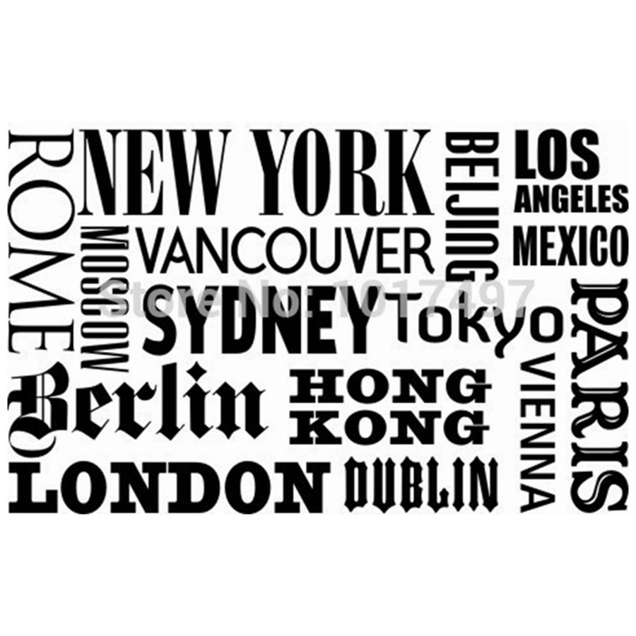New York London Paris Quote สต - Home Office Quotes บทวิจารณ์และราคา