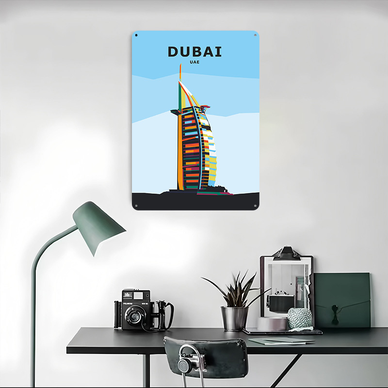 โปสเตอร์ดีบุกท่องเที่ยวดูไบ งา - Home Office Dubai บทวิจารณ์และราคา