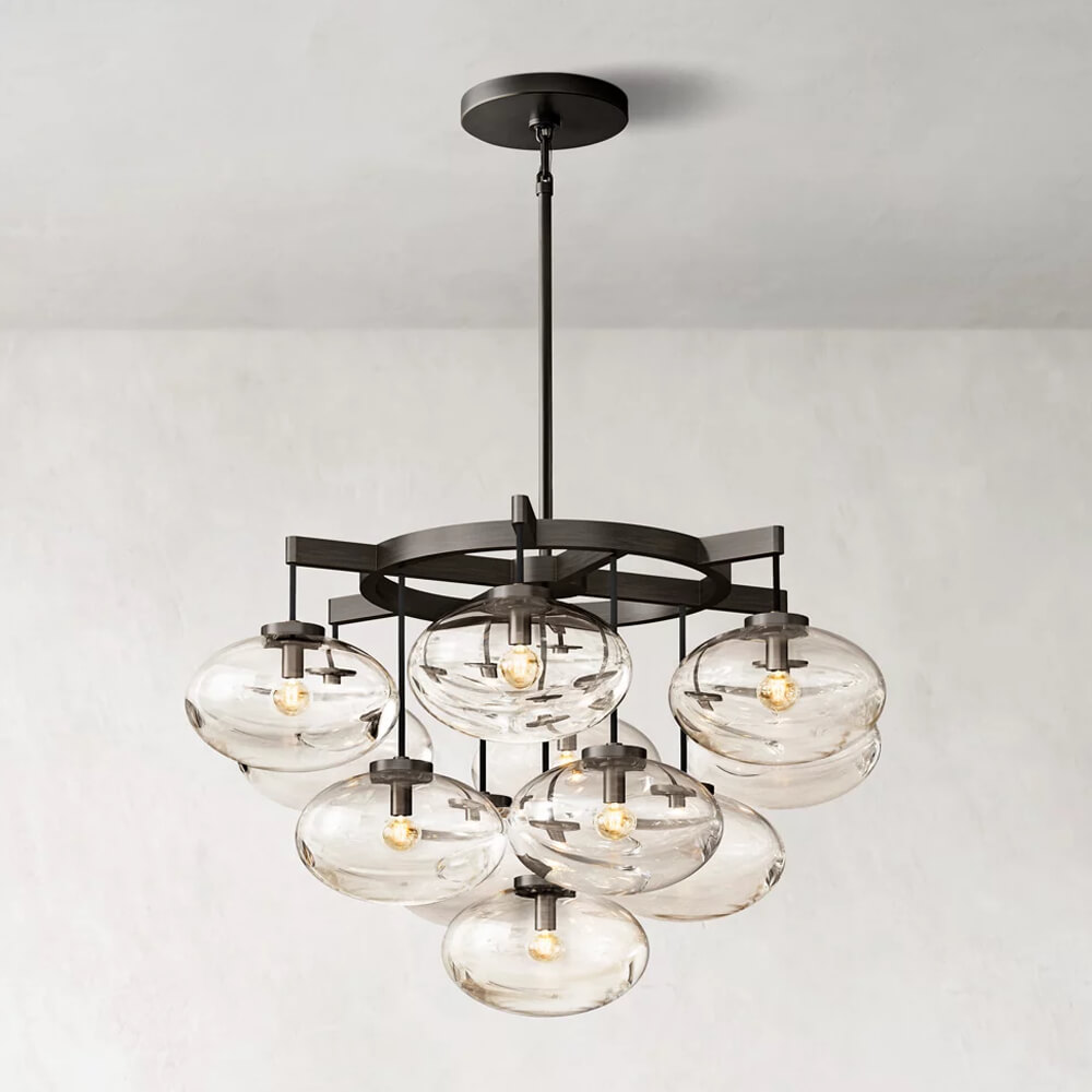โคมไฟระย้าทองเหลืองดีไซน์อุตสา - Home Office Industrial Design บทวิจารณ์และราคา