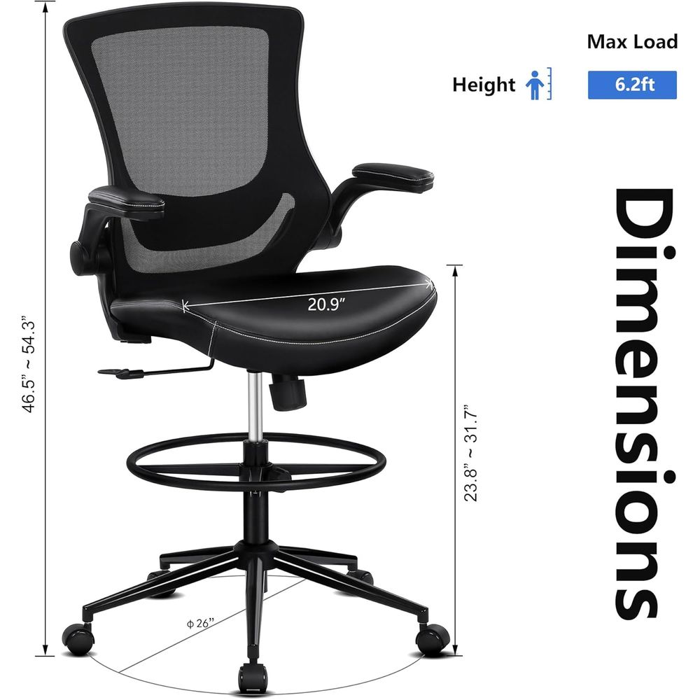 เก้าอี้สำนักงานพนักพิงสูงปรับเ - Ergonomic Office Chair บทวิจารณ์และราคา