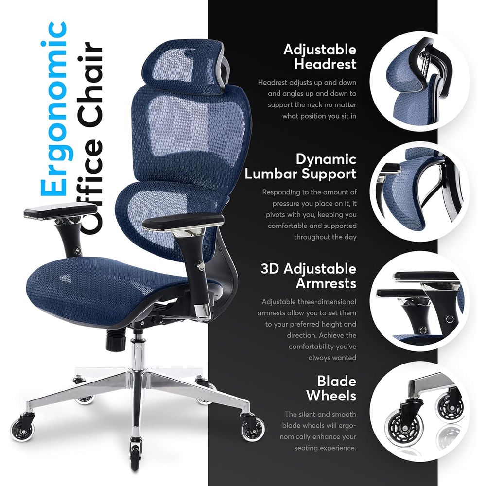 เก้าอี้สำนักงานตามหลักสรีรศาสต - Ergonomic Office Chair บทวิจารณ์และราคา