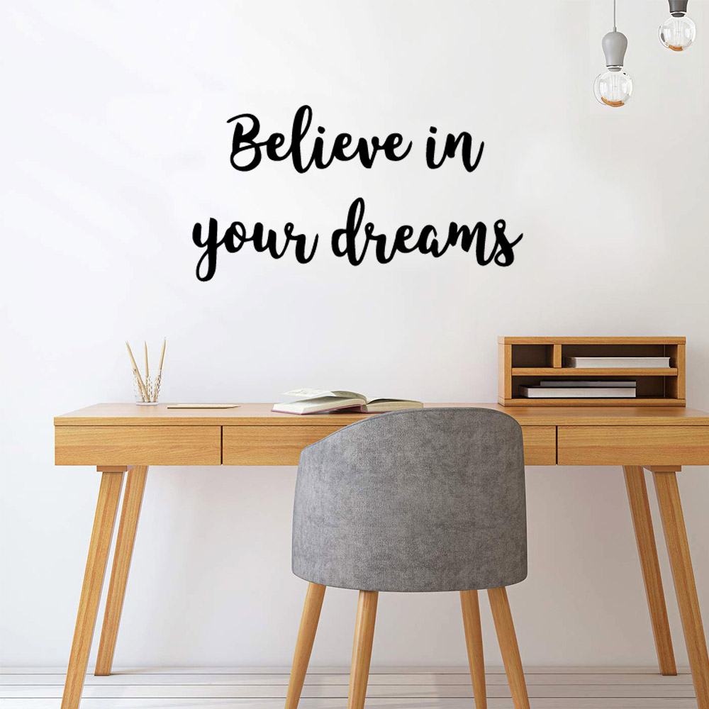 1 ชิ้น Diy วลีง่ายๆสติ๊กเกอร์ต - Home Office Quotes บทวิจารณ์และราคา