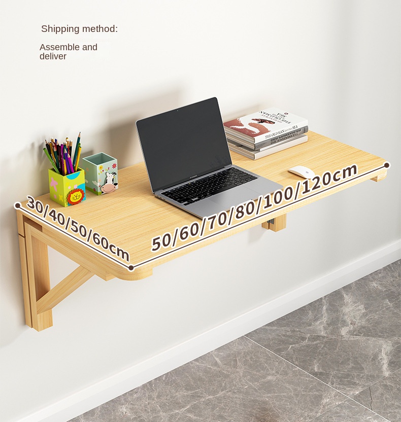 โต๊ะพับติดผนังไม้เนื้อแข็งแบบเ - Home Office Ikea บทวิจารณ์และราคา