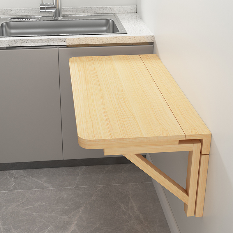โต๊ะพับติดผนังไม้เนื้อแข็งแบบเ - Home Office Ikea บทวิจารณ์และราคา