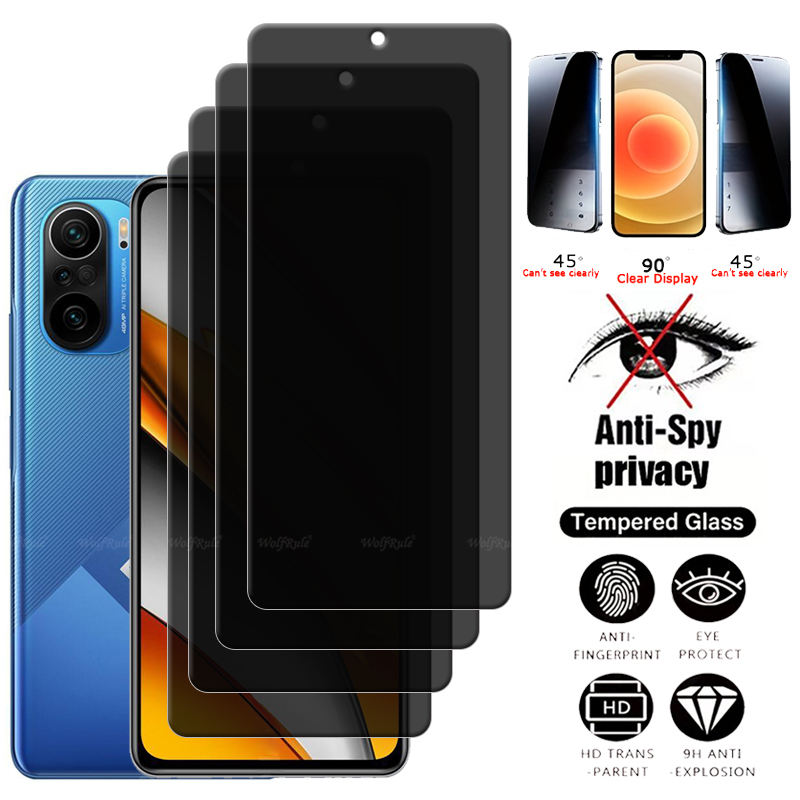 4Pcs สําหรับ Poco F3 แก้ว Xiao - Monitor Privacy Screen บทวิจารณ์และราคา