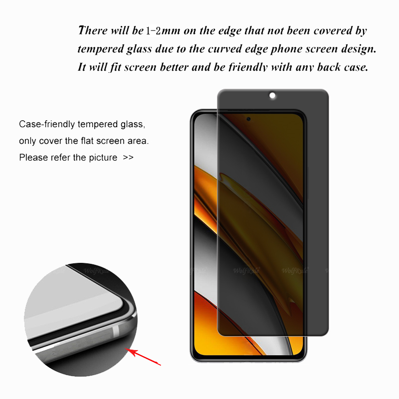 4Pcs สําหรับ Poco F3 แก้ว Xiao - Monitor Privacy Screen บทวิจารณ์และราคา